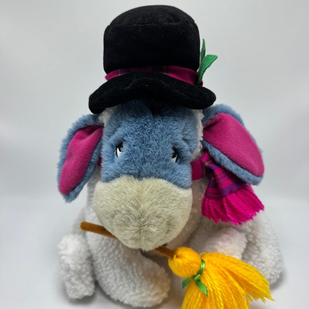 Disney Eeyore Snowman Plush 11" Winnie The Pooh & Friends Christmas Winter - Picture 2 of 10